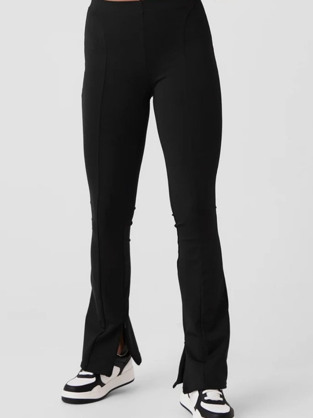 Alo Yoga High-Waist 7/8 Zip It Flare Legging Black XXS